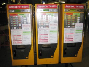 Vending machine for tickets